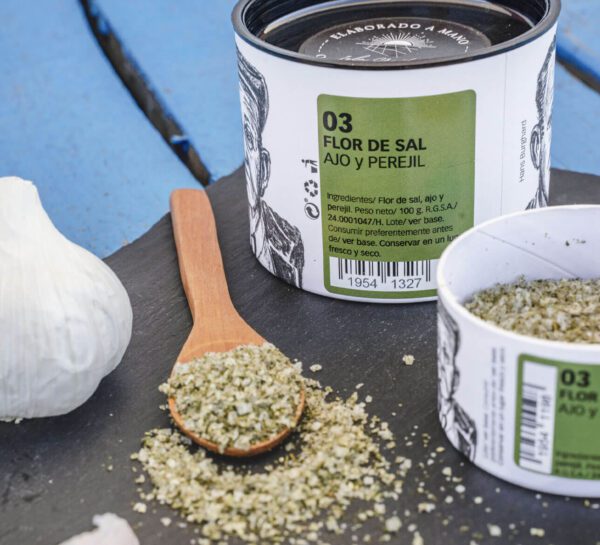 Flor de Sal Ajo y Perejil / Solný květ Česnek a Petržel - Obrázek 2
