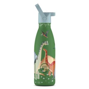 Dětská nerezová termolahev COOL BOTTLES Kids Jurassic Era třívrstvá 350 ml 3D