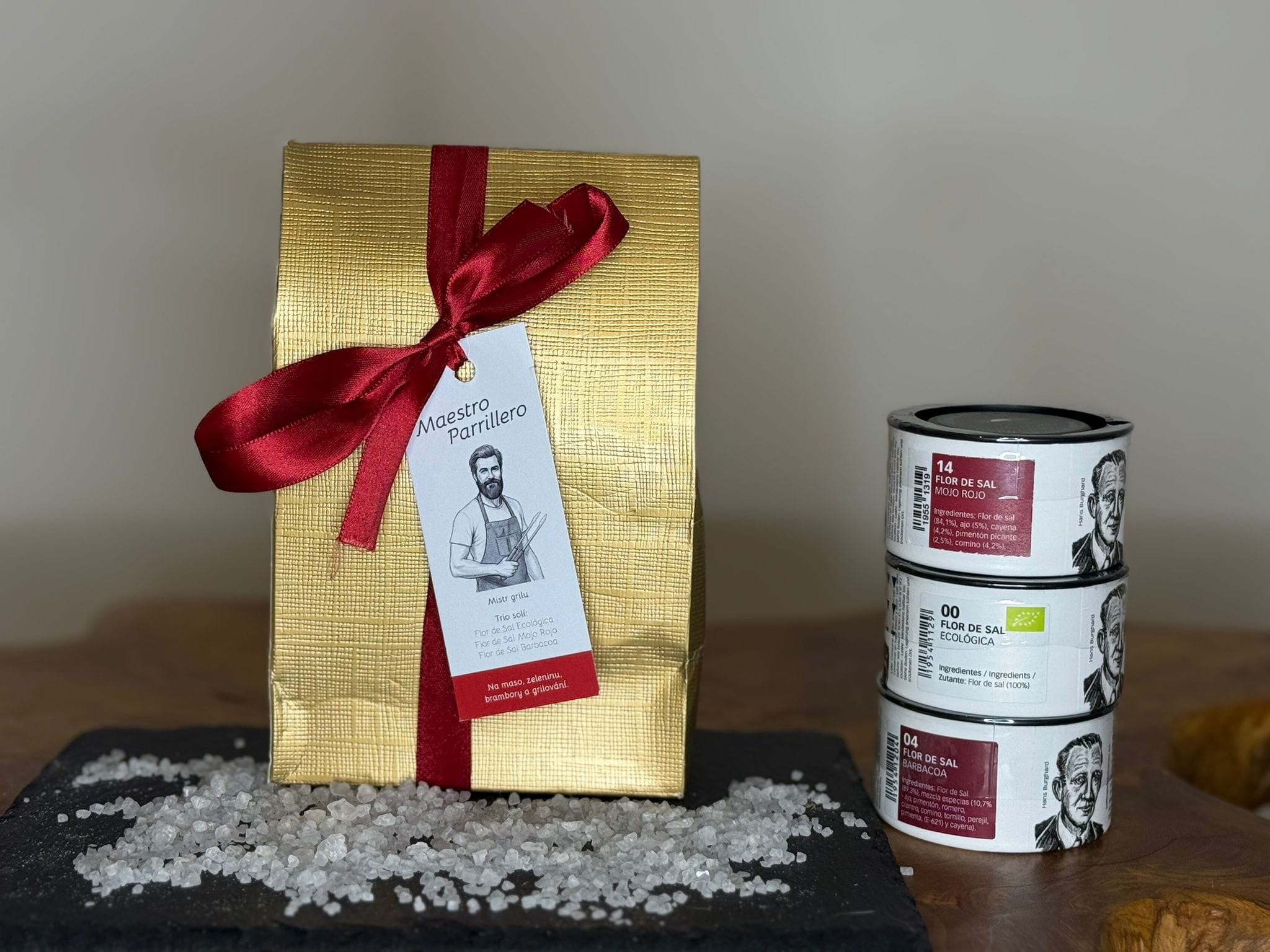 4ZEN dárková sada 3XSOLNÝ KVĚT – Mister Parrilla/ Mistr Grilu