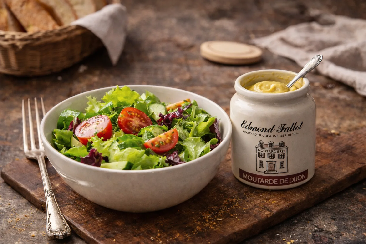 Hořčice dijon Edmond Fallot kamenina (105g) - Obrázek 2